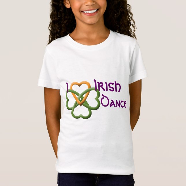 T-Shirt J'aime la danse d'Irlandais (Devant)