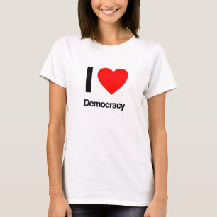 T-shirt j'aime la démocratie