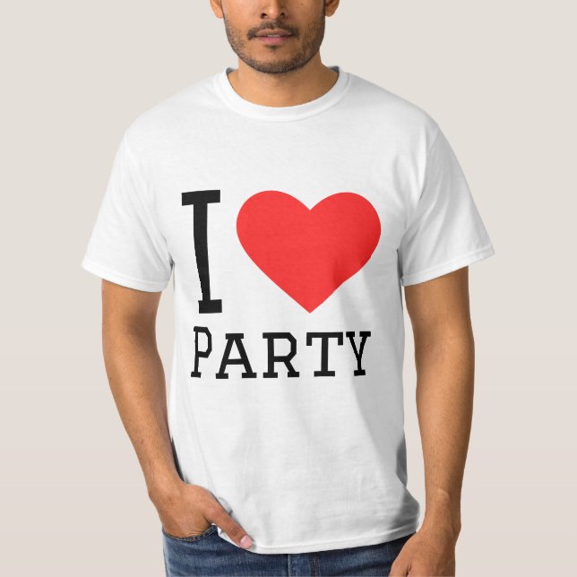 T-shirt J'aime la fête (Devant)