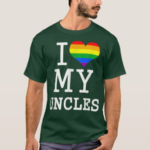 T-shirt J'aime la fierté de mes oncles, famille Guncle ass