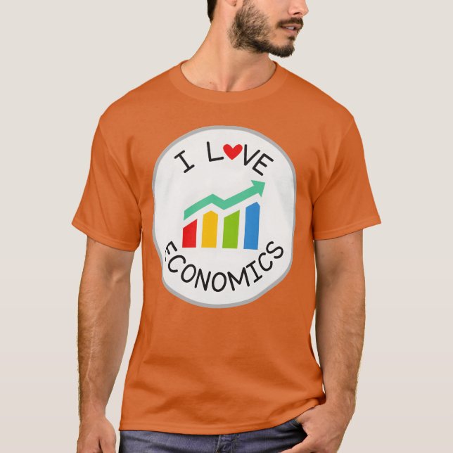 T-shirt J'aime la fille d'économie (Devant)