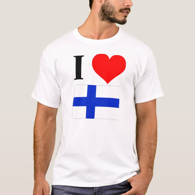 T-shirt J'aime la Finlande (Devant)