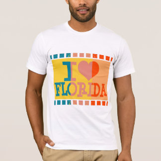 T-shirt J'aime la Floride et le pop art