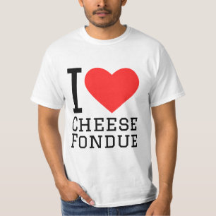 T-shirt J'aime la fondue au fromage