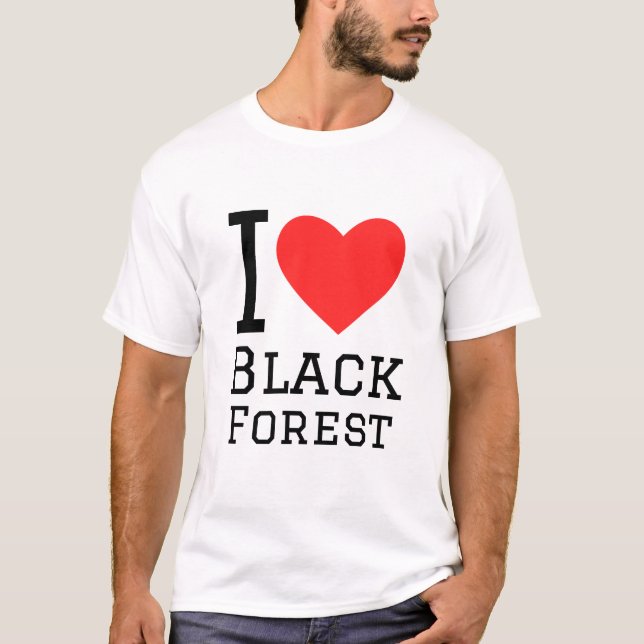 T-shirt J'aime la Forêt Noire (Devant)