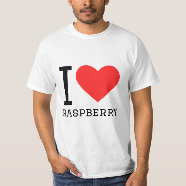 T-shirt J'aime la framboise (Devant)