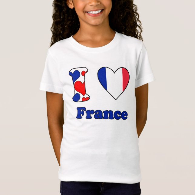 T-Shirt J'aime la France (Devant)
