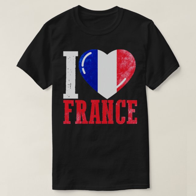 T-shirt J'aime la France (Design devant)