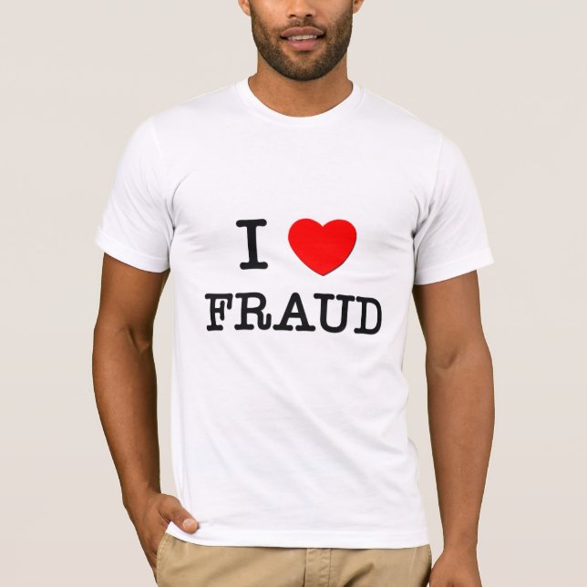 T-shirt J'aime la fraude (Devant)