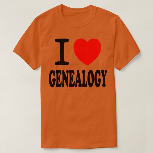 T-shirt J'aime la généalogie (Design devant)