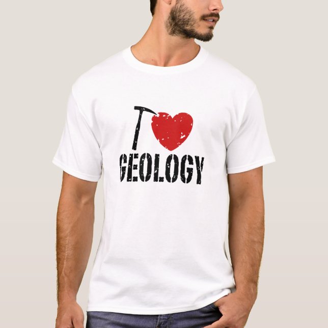 T-shirt J'aime la géologie (Devant)