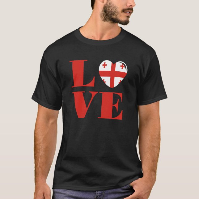 T-shirt J'aime la Géorgie (Devant)