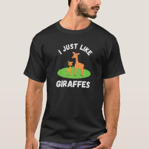 T-shirt J'Aime La Giraffes Cute Giraffe
