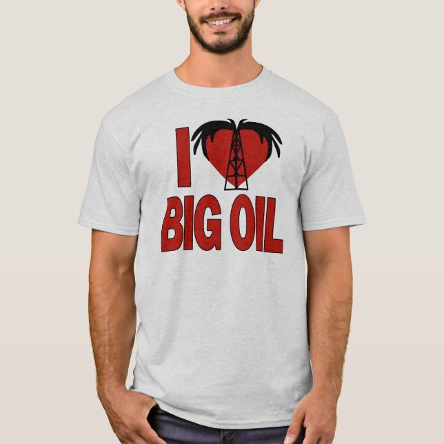 T-shirt J'aime la grande huile (Devant)