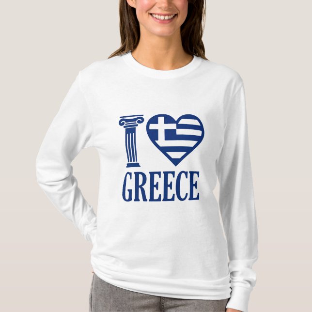 T-shirt J'aime la Grèce (Devant)