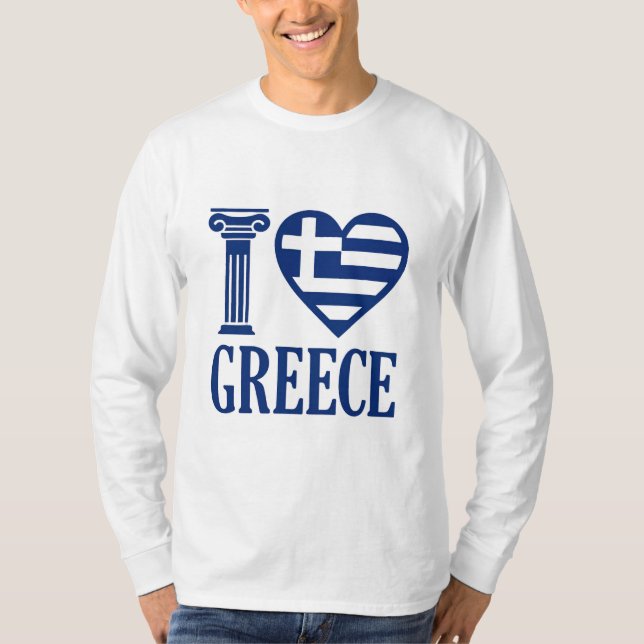 T-shirt J'aime la Grèce (Devant)