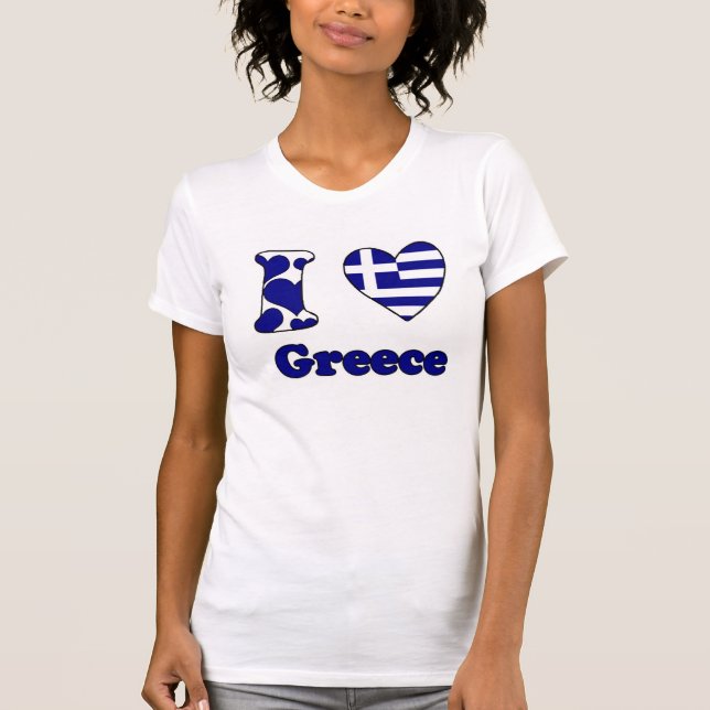 T-shirt J'aime la Grèce (Devant)
