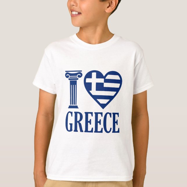 T-shirt J'aime la Grèce (Devant)
