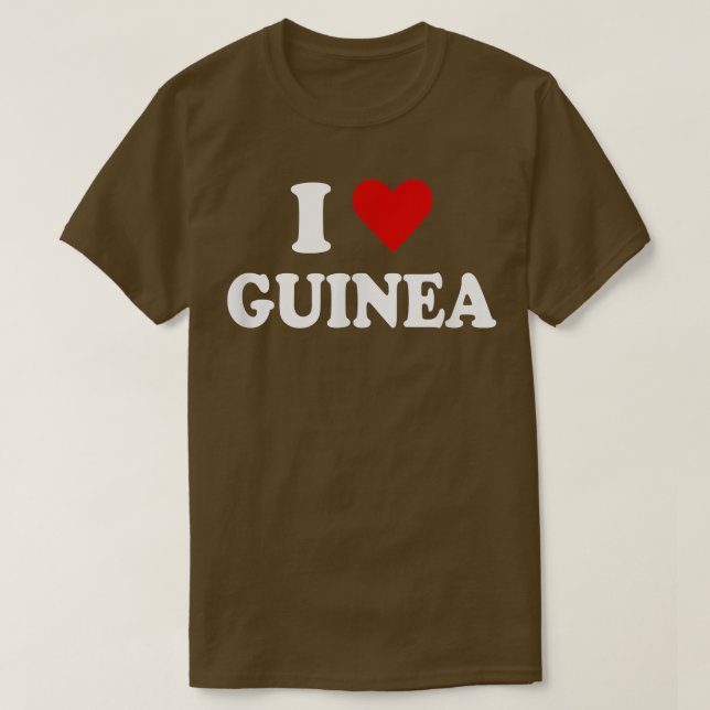 T-shirt J'aime la Guinée (Design devant)