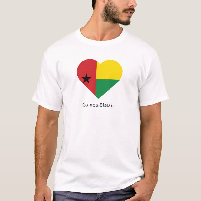 T-shirt J'aime la Guinée-Bissau (Devant)