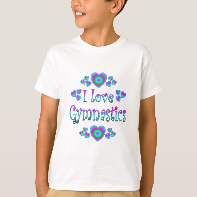 T-shirt J'aime la gymnastique (Devant)