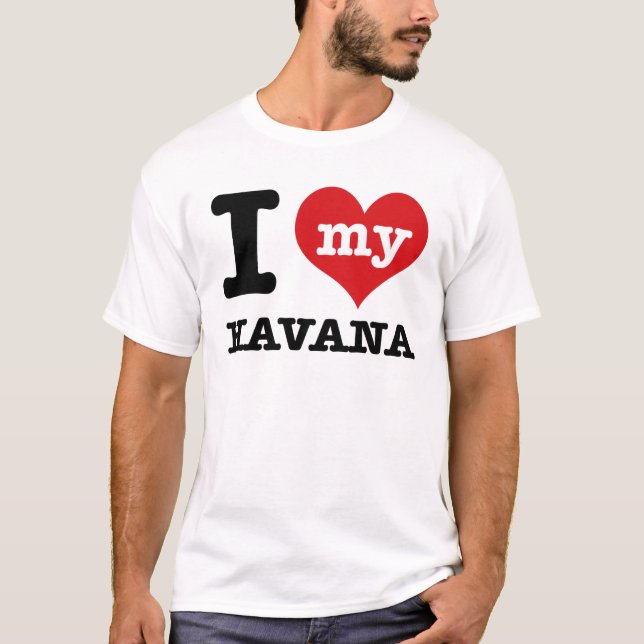 T-shirt J'aime La Havane (Devant)