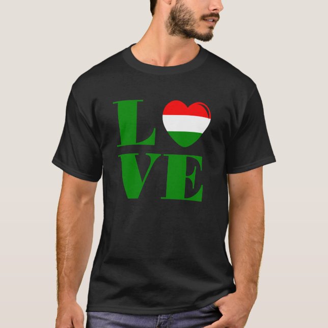 T-shirt J'aime la Hongrie (Devant)