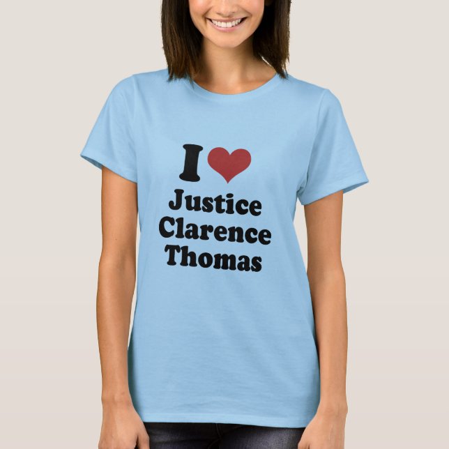 T-shirt J'AIME LA JUSTICE CLARENCE THOMAS - .png (Devant)