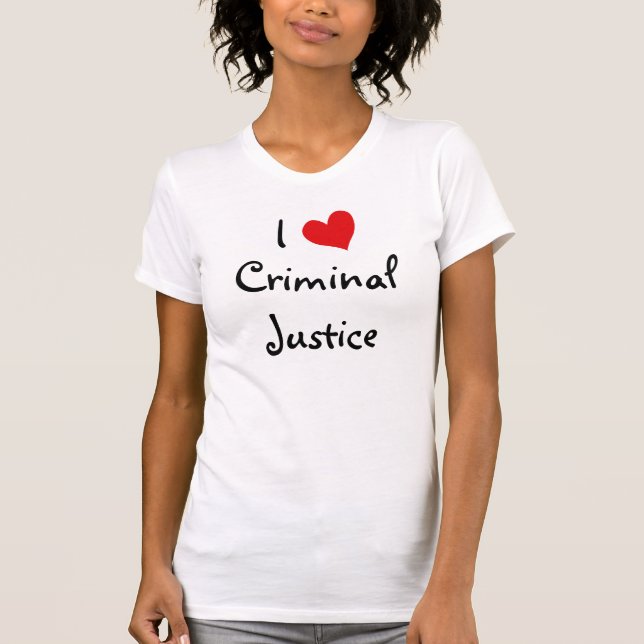 T-shirt J'aime la justice pénale (Devant)