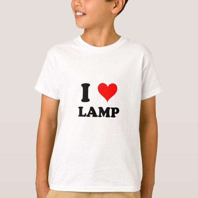 T-shirt J'aime la lampe (Devant)