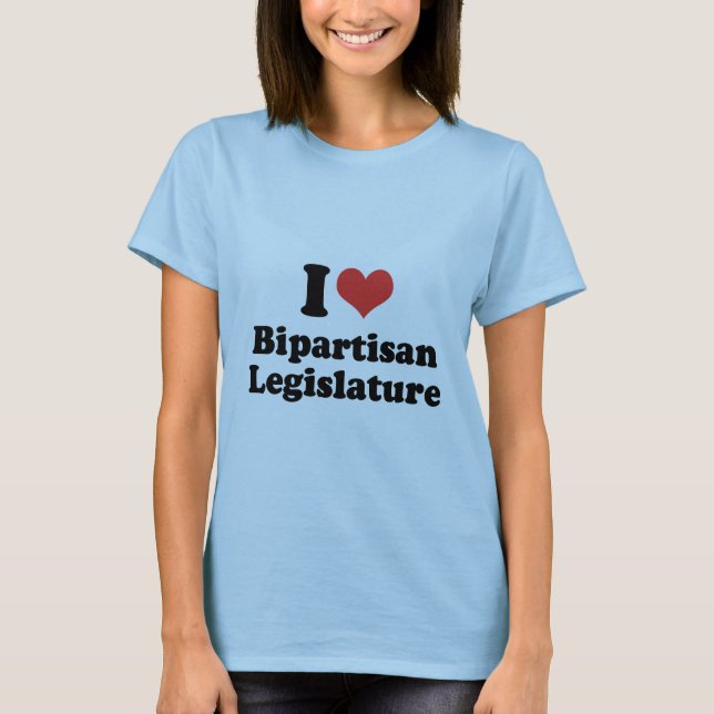 T-shirt J'AIME LA LÉGISLATURE BIPARTISAN - .png (Devant)