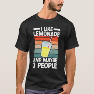T-shirt J'Aime La Lemonade Et Peut-Être 3 Personnes Jus De