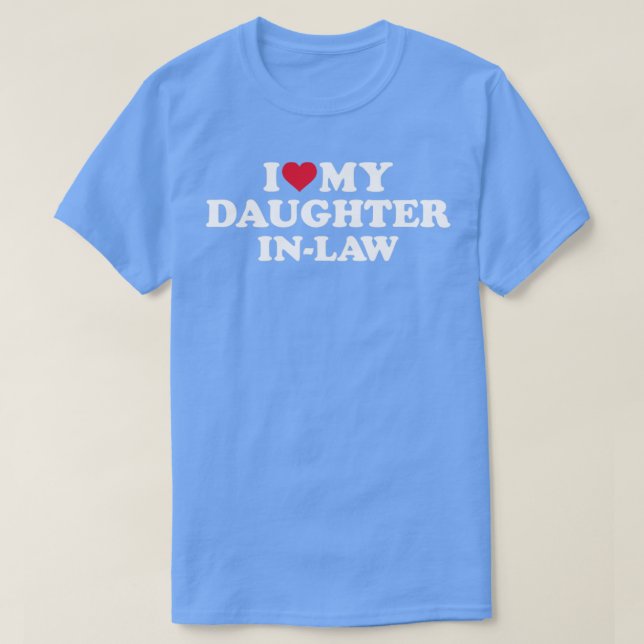 T-shirt J'aime la loi-fille pour la maternité (Design devant)