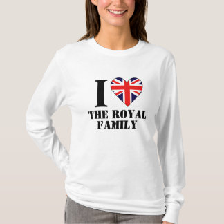 T-shirt J'aime la longue chemise de douille de famille
