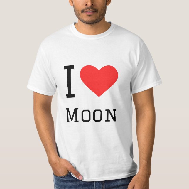 T-shirt J'aime la lune (Devant)