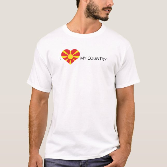 T-shirt J'aime la Macédoine (Devant)