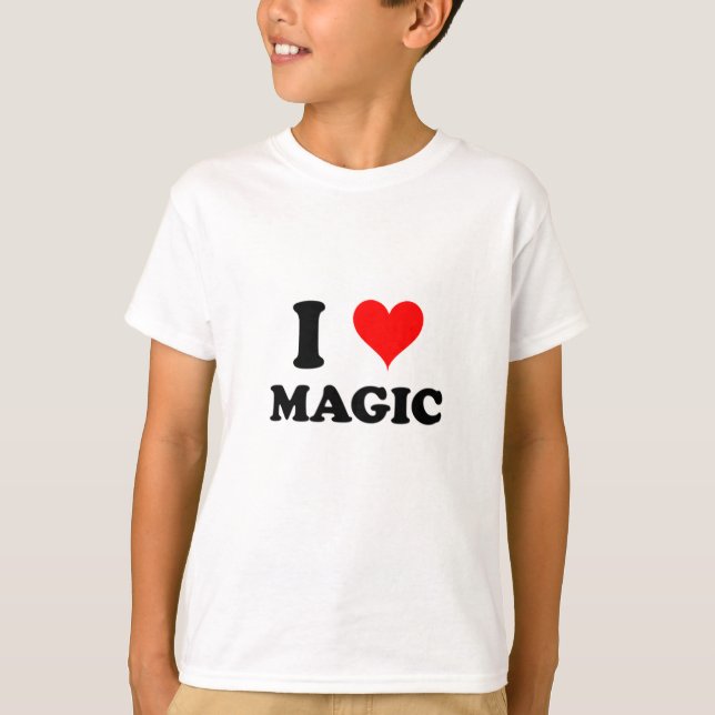 T-shirt J'aime la magie (Devant)
