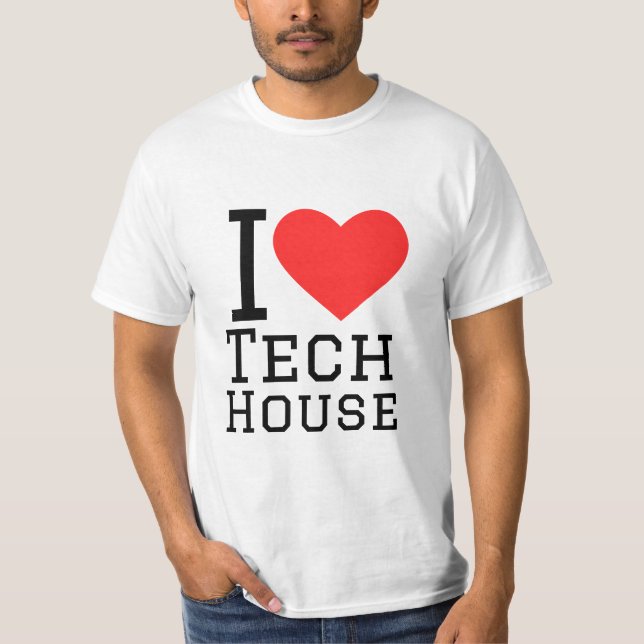 T-shirt J'aime la maison de technologie (Devant)