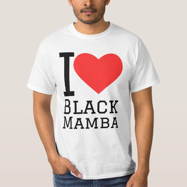 T-shirt J'aime la mamba noire (Devant)