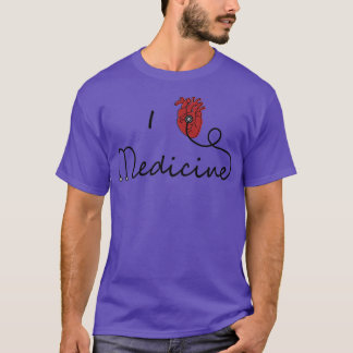 T-shirt J'aime la médecine coeur anatomique 1
