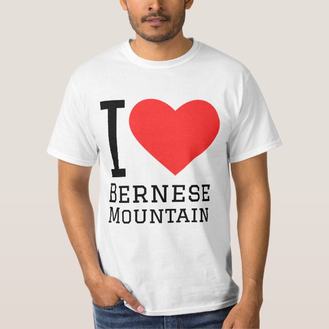 T-shirt J'aime la montagne bernoise (Devant)