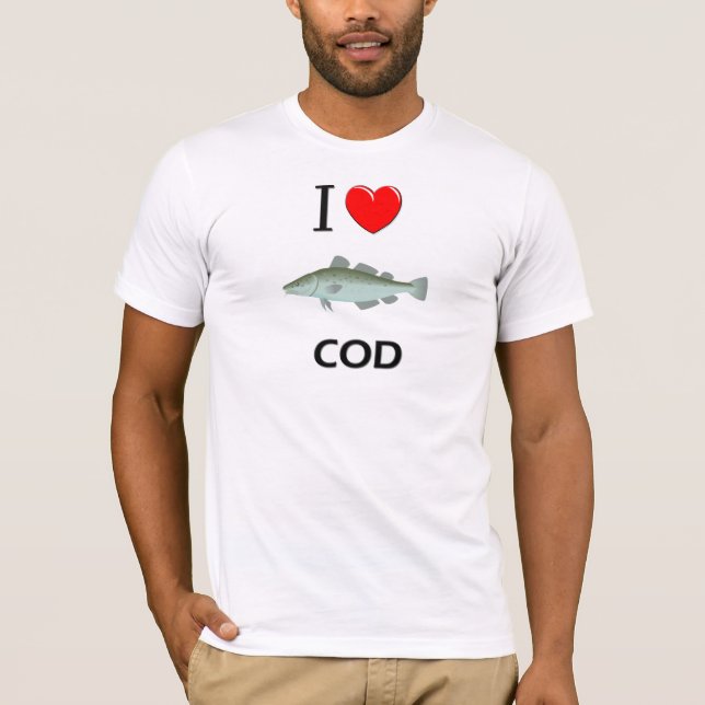 T-shirt J'aime la morue (Devant)