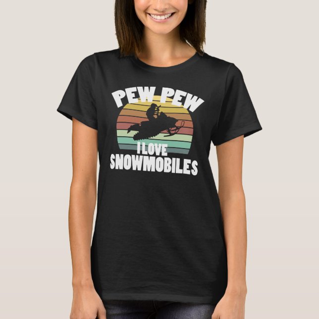 T-shirt J'aime la motoneige (Devant)