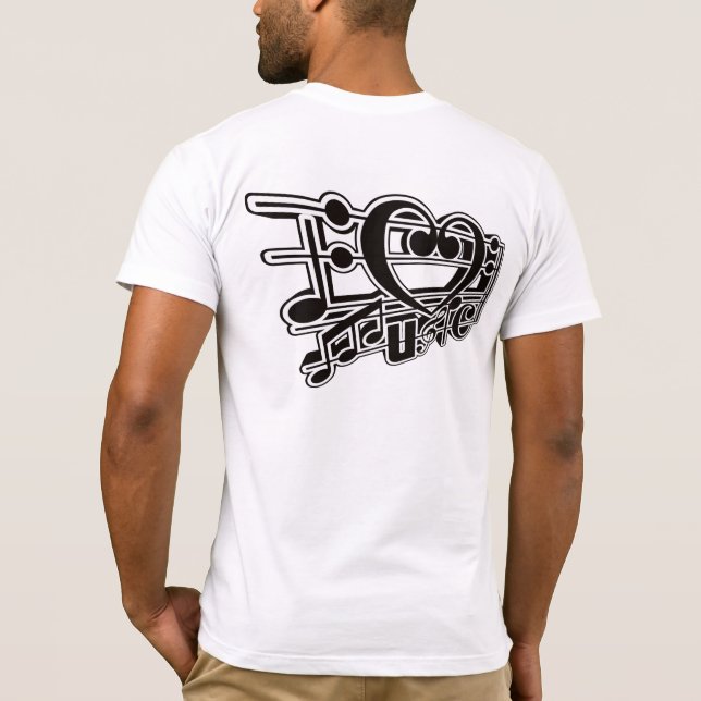 T-SHIRT J'AIME LA MUSIQUE (Dos)