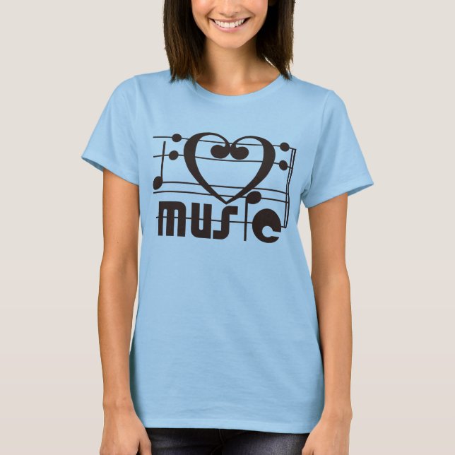 T-SHIRT J'AIME LA MUSIQUE (Devant)