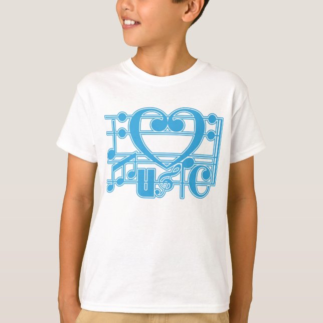 T-SHIRT J'AIME LA MUSIQUE (Devant)
