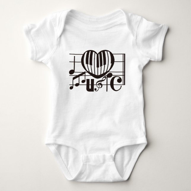 T-SHIRT J'AIME LA MUSIQUE (Devant)