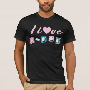 T-shirt J'aime la musique coréenne K-pop fan de black pink