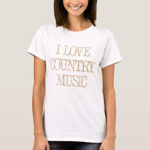 T-shirt J'aime la musique country