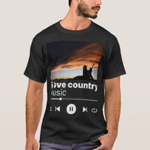 T-shirt j'aime la musique country